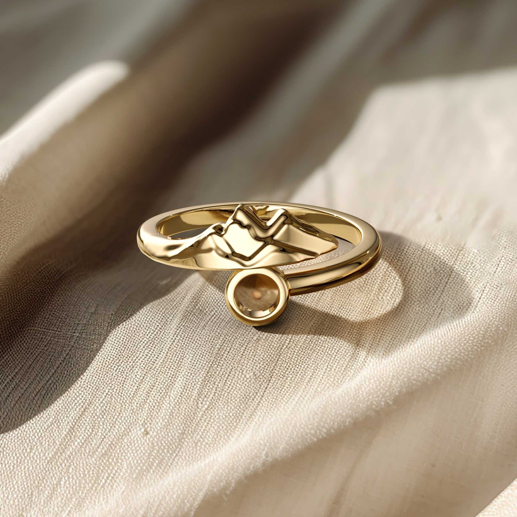 Mustard Seed Move Mountain Faith Statement Ring - vanimy