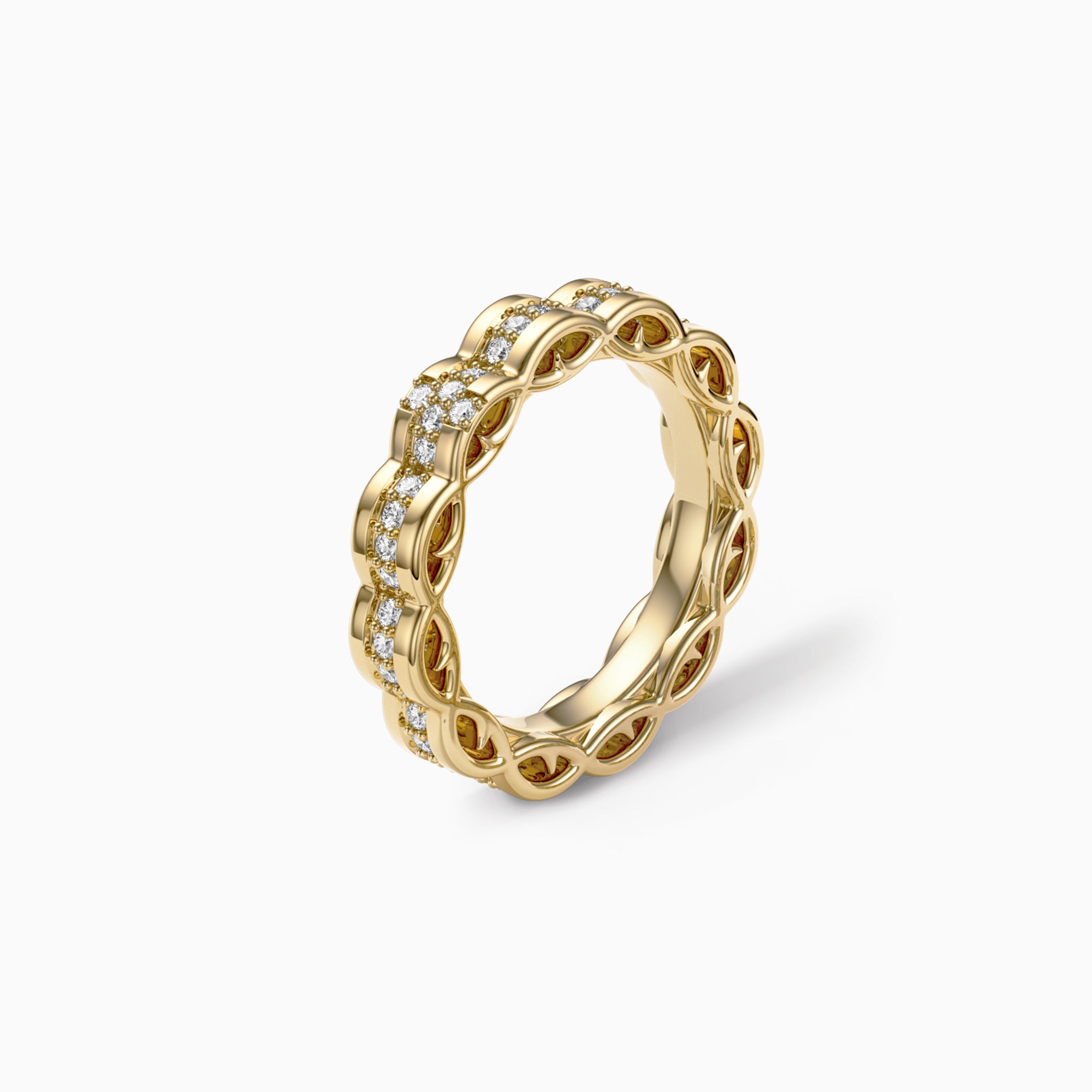 Crown of Thorns Cross Statement Ring - vanimy