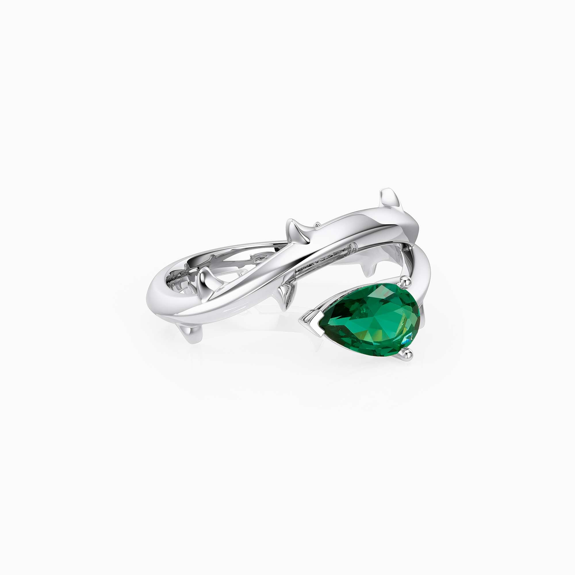Thorns Pear Statement Ring