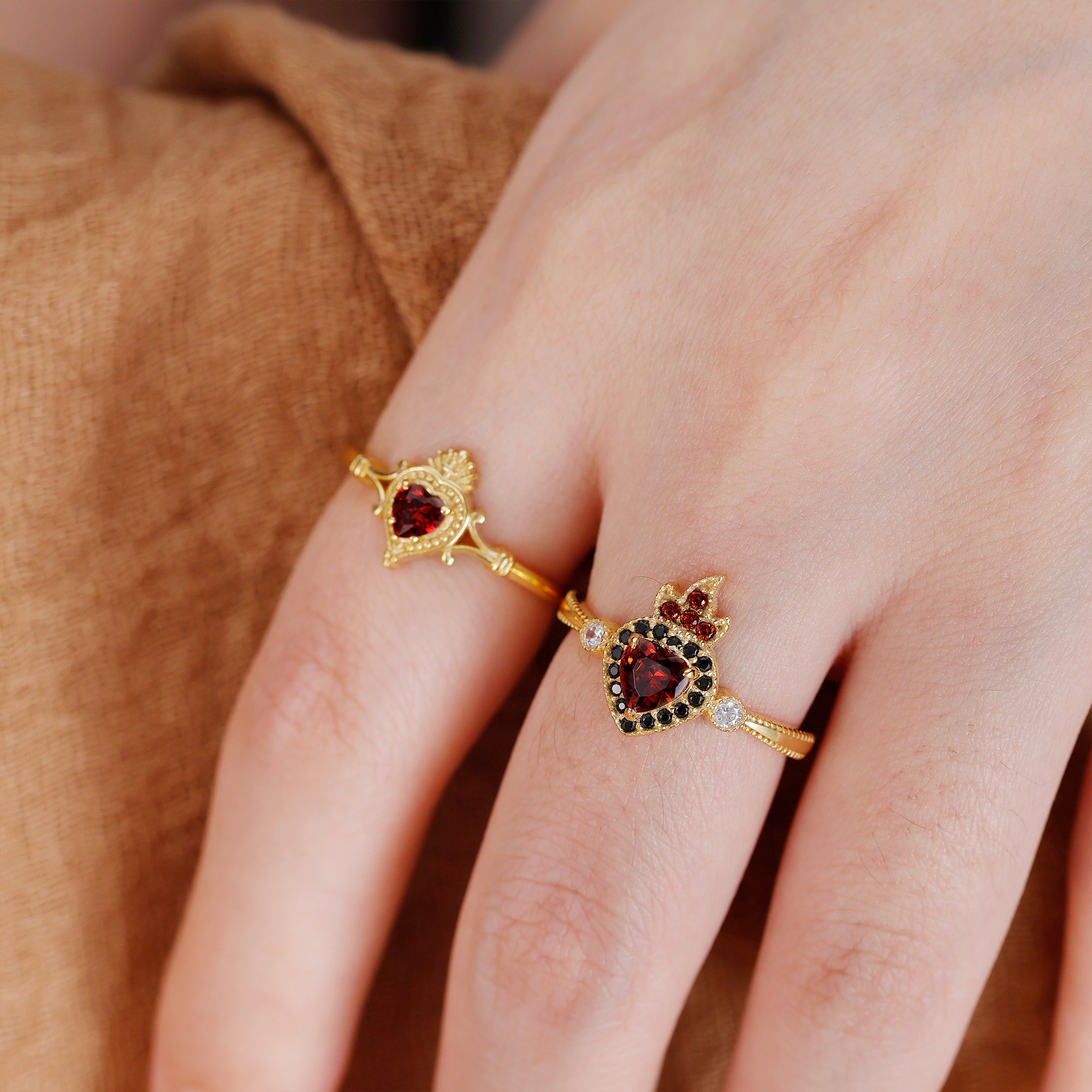 Sacred Heart Flame Ring