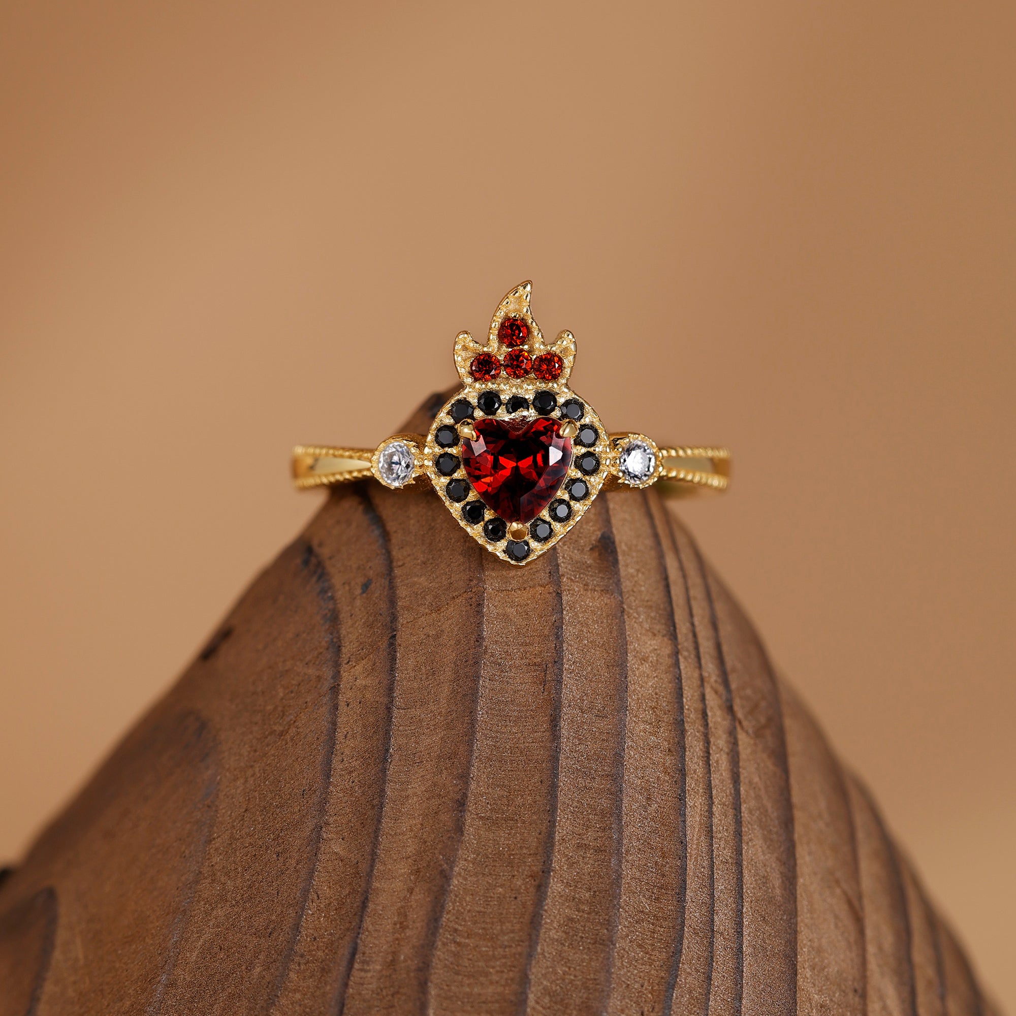 Sacred Heart Flame Ring