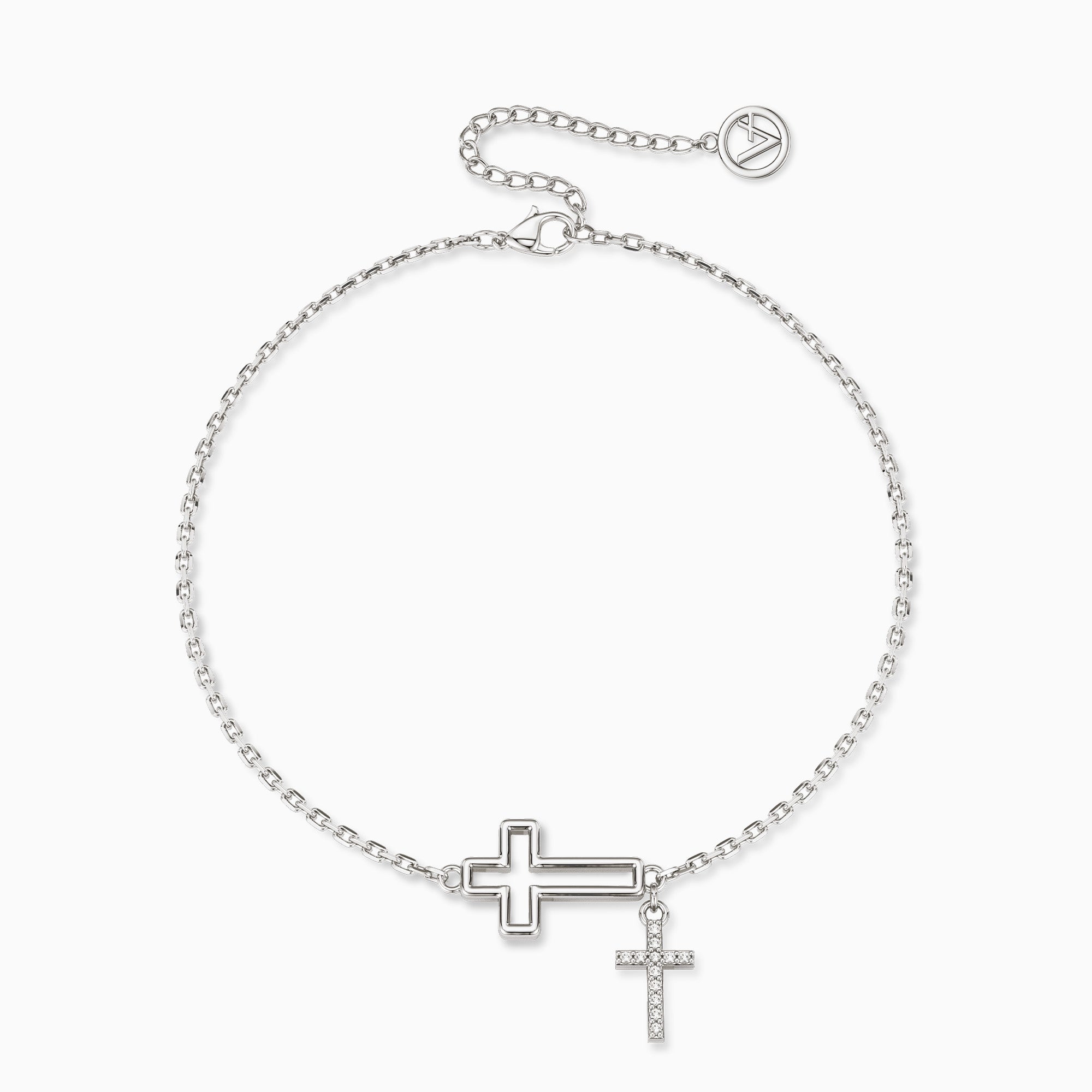 Cutout Double Cross Bracelet - vanimy